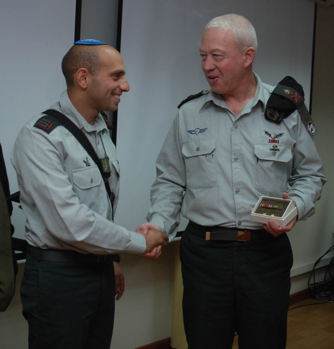 Awarding citation on ribbon Second Lebanon War 