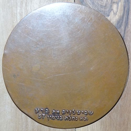 Commemorative medal dedicated to the Israel Police