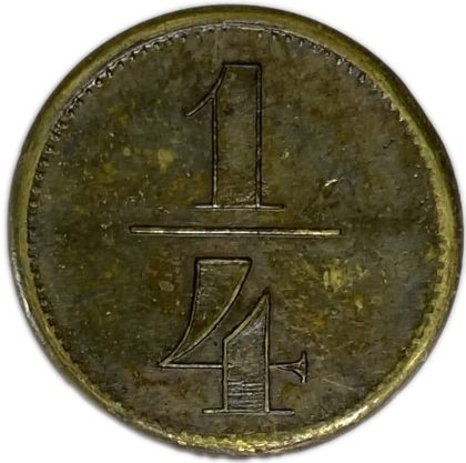 Templer Token 1/4 Para