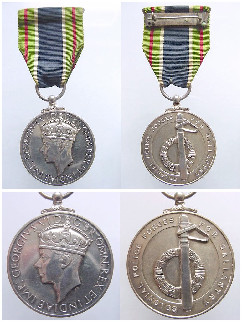 UK Colonial Police Medal for Gallantry