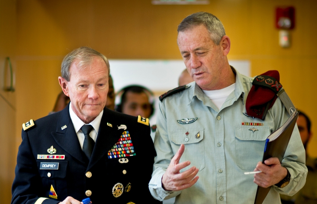  Martin E. Dempsey, chairman of the Joint Chiefs of Staff and Israeli Chief of Staff Benny Gantz 
