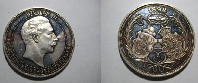 Medals of visit of Kaiser Wilhelm 1898 - 2