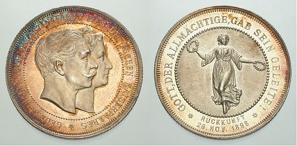 Medals of visit of Kaiser Wilhelm 1898 - 11