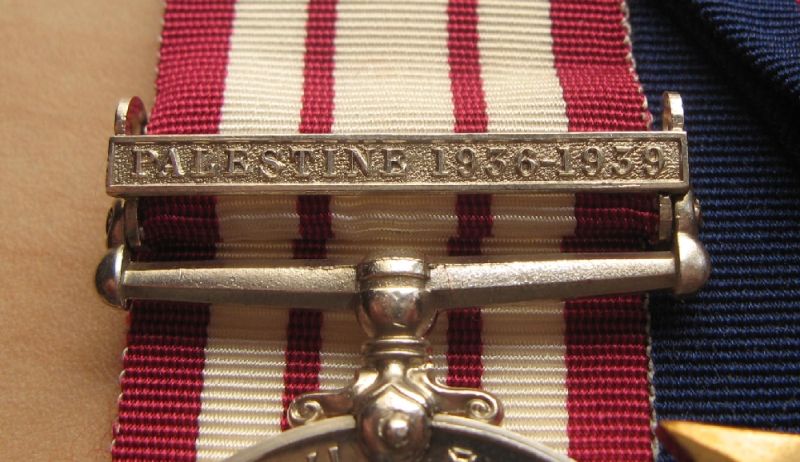 Naval General Service Medal  with clasp Palestine 1936-1939