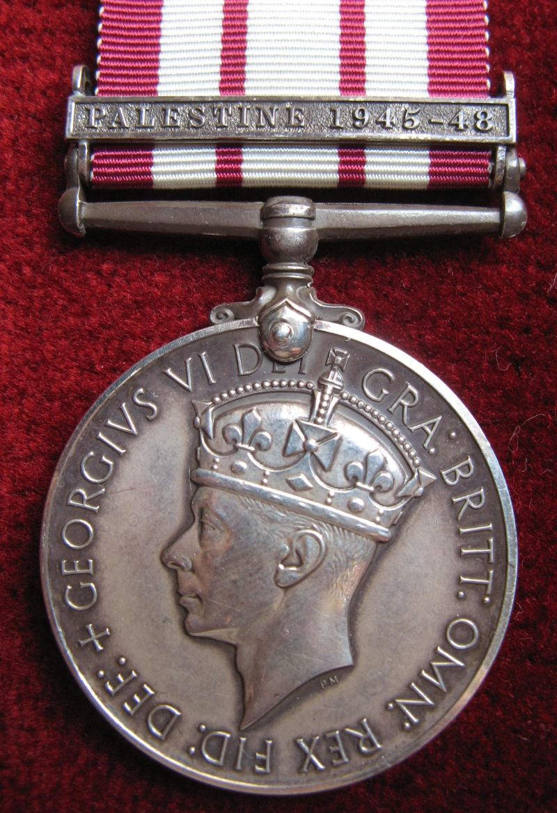 Naval General Service Medal  with clasp Palestine 1945-1948