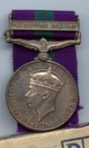 General Service Medal Palestine to Szpunt