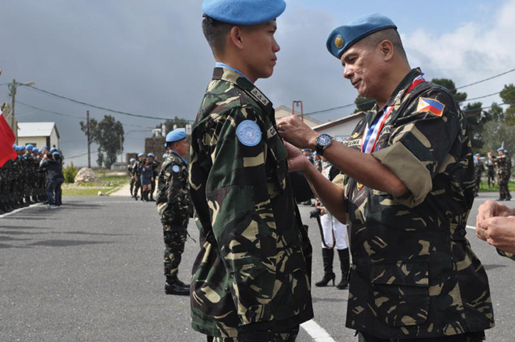 Award ceremonies UNDOF medals