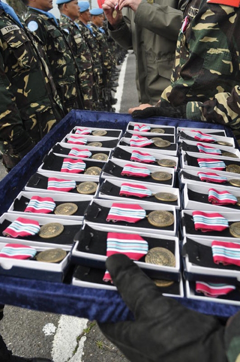 Award ceremonies UNDOF medals