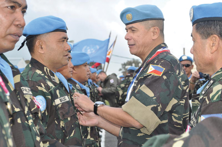 Award ceremonies UNDOF medals