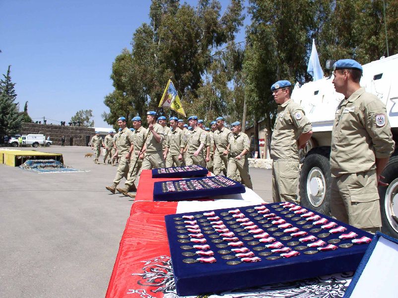 Award ceremonies UNDOF medals