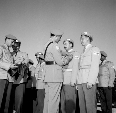 Award ceremonies UNEF medals