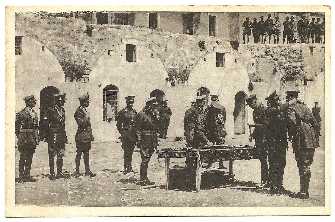 Lots of medals in Jerusalem 1918