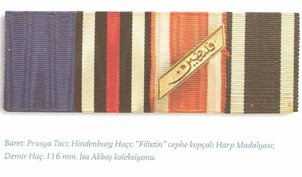 Ottoman War Medal bar "Palestine" German medals
