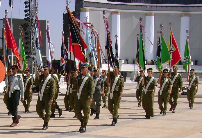 IDF soldiers practicing for Independence Day