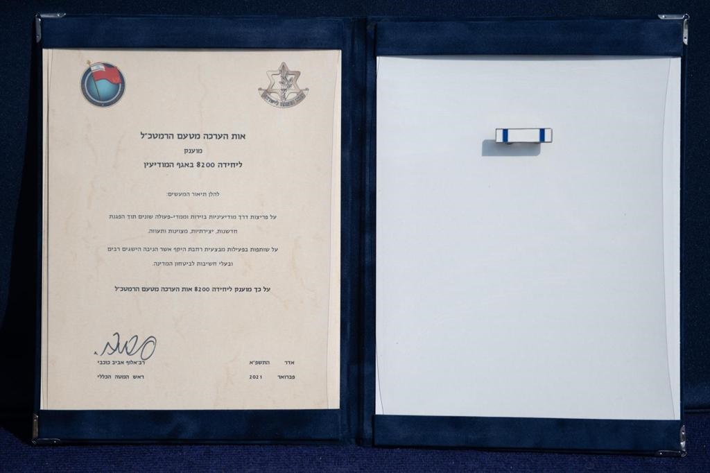 Document of Medal of Appreciation