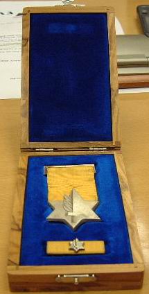 Medal of Valor in olive wood box