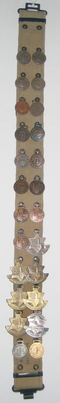 Israel Four days march - medals on belt 