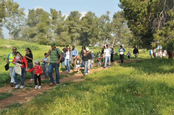Families in Gilboa March , Israel