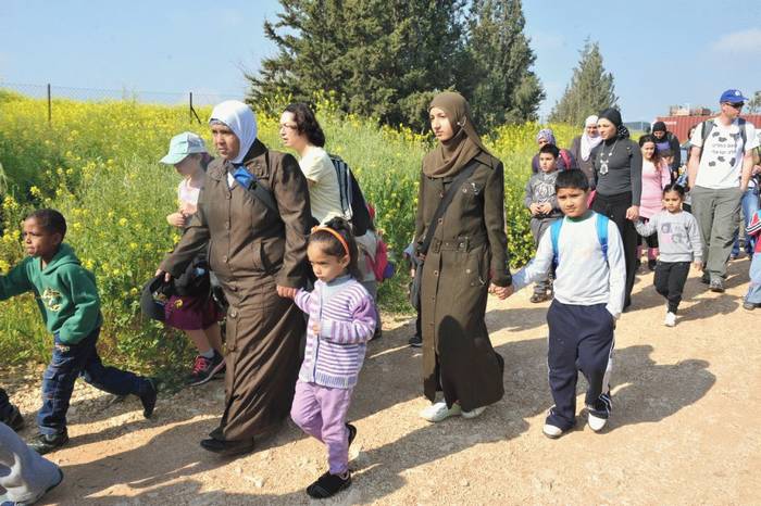 Families in Gilboa March , Israel