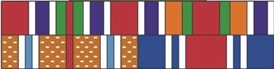 Sample 1 of 4 ribbons - correct order
