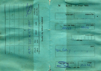 Badge for the disabled - document