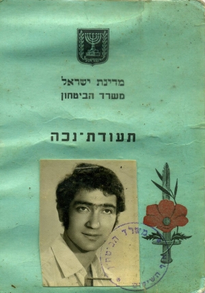 Badge for the disabled - certificate