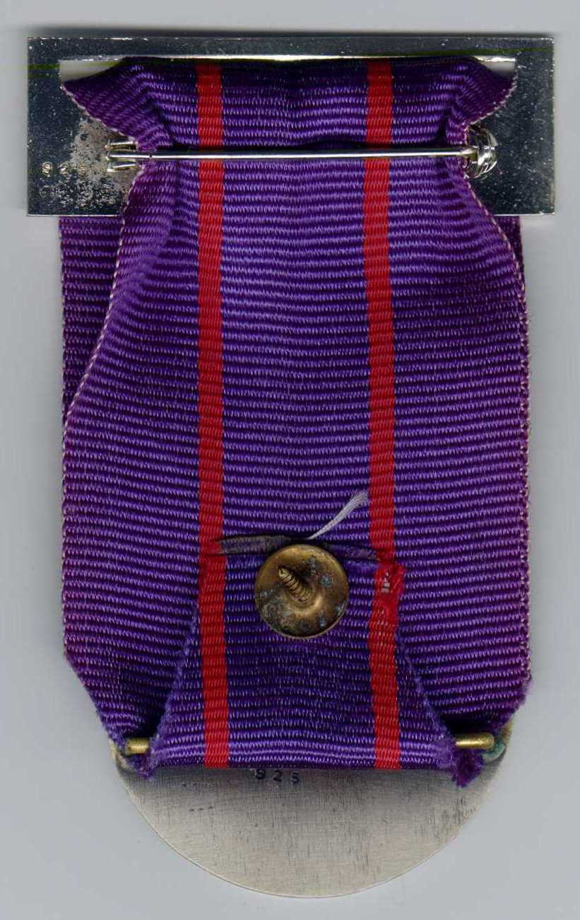 Medal of Courage Israel Police version 2 back