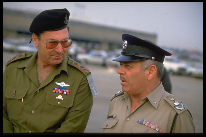 Chief of Staff Dan Shomron and Police Inspector General David Kraus