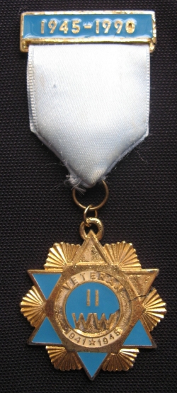 Medal 45th anniversary of victory in WWII, 1990 front